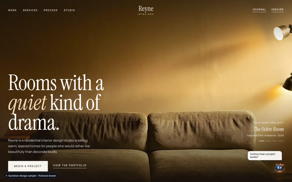 Reyne Interiors fictional design sample
